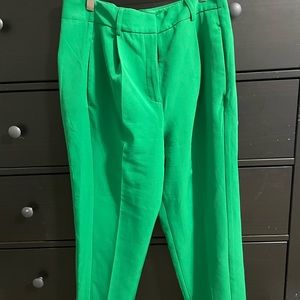 Express Editor Bright Green Pants size 10s